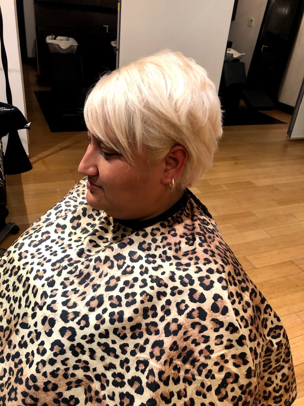 Blonde pixie cut by Louis Tafolla